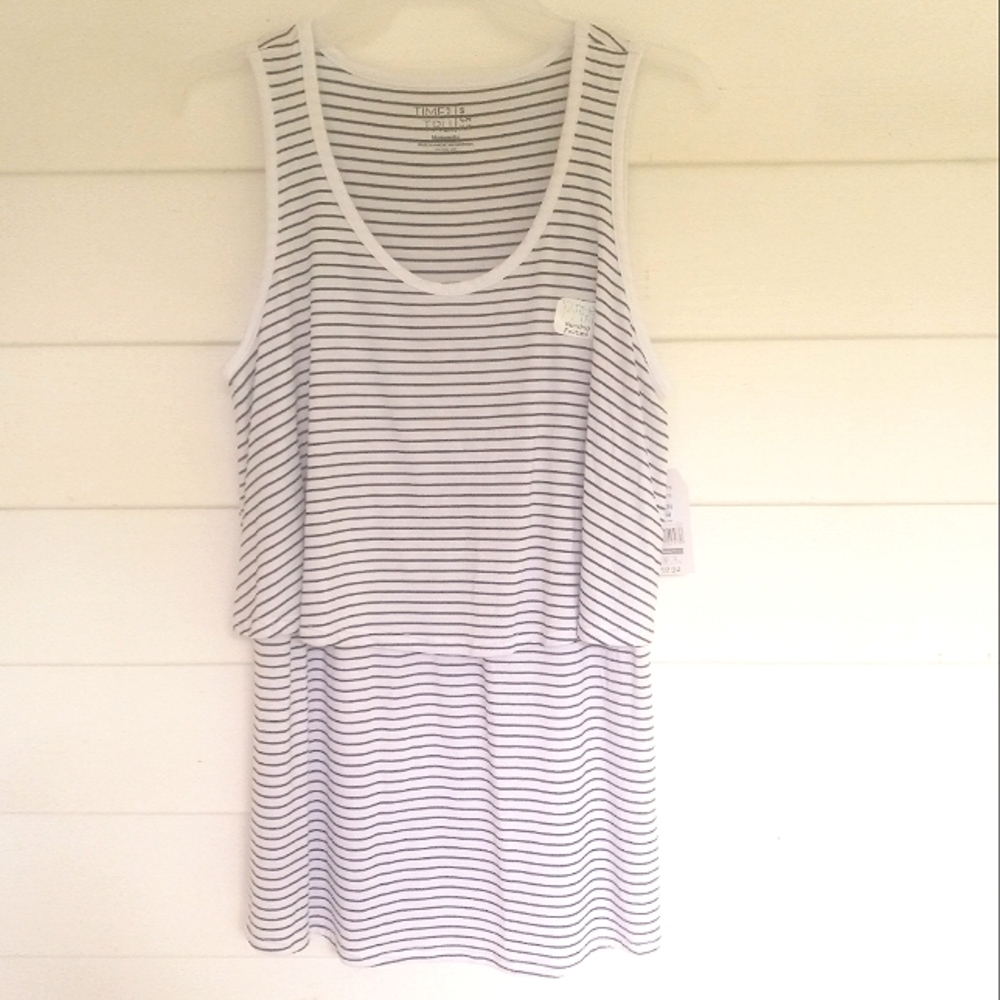 Maternity and Nursing Soft Tunic Tank Small
